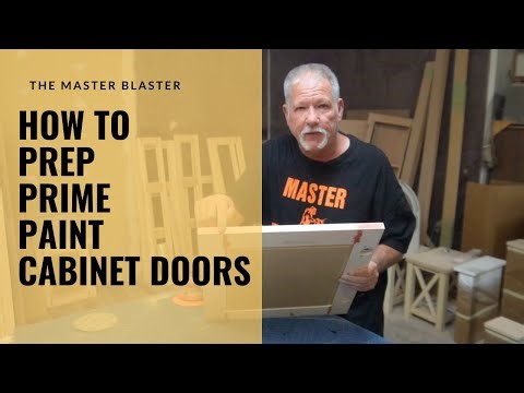 How to Prep Prime and Paint cabinet doors