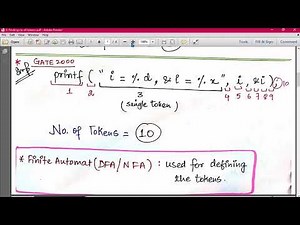 5. Finding the total number of tokens (Tokenization) | How to find tokens | COMPILER DESIGN