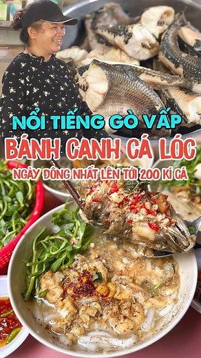 76K views · 484 reactions | Quán BÁNH CANH CÁ LÓC ngày đông nhất bán gần 200kg cá nổi tiếng ở quận Gò Vấp. Địa chỉ: Bánh Canh Vân Huệ - 16 Phạm Huy Thông, P.7, Quận Gò Vấp Bán từ: 6h - 22h | Địa điểm ăn uống | Facebook