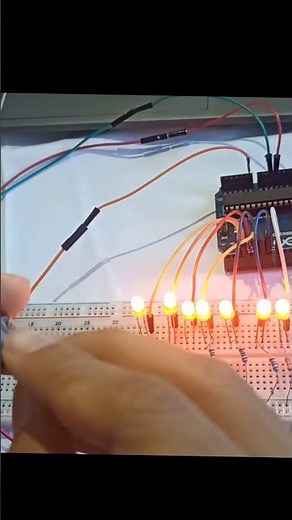 How to Control 7 LEDs with a Potentiometer using Arduino