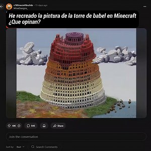 806K views · 42K reactions | La torre de Babel de Minecraft #Gamer #Gaming #Minecraft | Gamer De Nacimiento | Facebook
