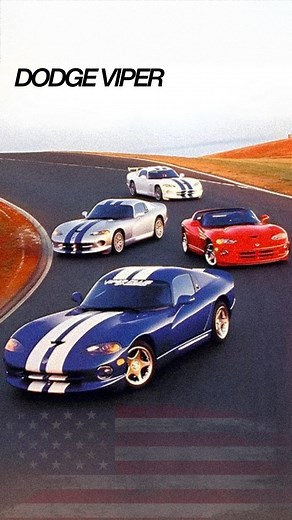 The Dodge Viper, the second greatest V10 machine of all time. Truly represents freedom, no ducks given, a burnout monster that matches its name perfectly. It really does look like a viper lol. 8.4L V10, 645 hp, 600 lb ft, 6-speed manual, RWD, 0-60 in 3s, top speed 206 mph. | Patina Research