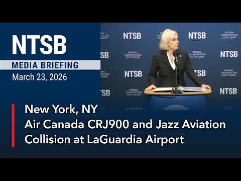 Jazz Aviation, Air Canada Express Flight 8646, CRJ900, airplane at LaGuardia Airport in New York NY