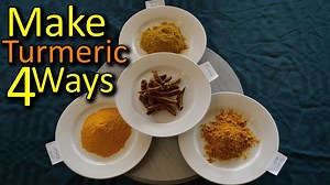 How to make turmeric powder 4 ways - skin on, peeled, raw & fingers