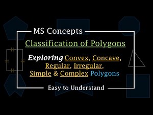 Polygon Classification | Convex, Concave, Regular, Irregular, Simple & Complex Polygons