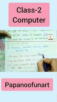 Class-2 Computer worksheet. computer worksheet for class-2.#worksheets#worksheetsforkids.