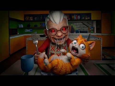 🙀 O QUE A VOVÓ FAZ QUANDO O GATINHO PERDE TODAS AS VIDAS É ASSUSTADOR! (I AM CAT VR)