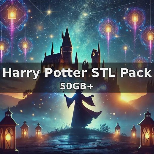 Harry Potter 3D Print Model STL File Pack: Wizarding World Collectibles (50GB ) - Etsy