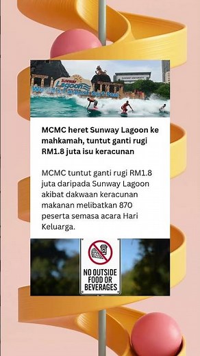 MCMC saman Sunway Lagoon RM1.8 juta! ⚖️🤢 #news #berita #MCMC #SunwayLagoon #Mahkamah