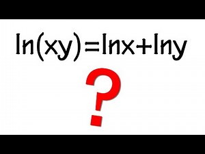 Proof of logarithm properties using calculus