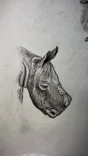 Drawing a Small Rhinoceros: Easy Tutorial