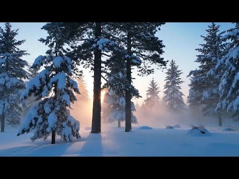Quiet Winter Morning Ambience with Soft Snowfall | Chill & Peaceful