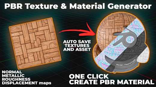 PBR Texture & Material Generator for Blender
