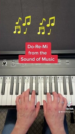 Do, a deer, a female deer… #soundofmusic #easypiano #shorts