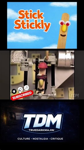 Nickelodeon really turned a popsicle stick into a TV host… and somehow it worked. Stick Stickly was peak 90s randomness. Simple idea, big personality, and pure nostalgia. Who remembers this? #StickStickly #90sNickelodeon #90sKids #Nostalgia #TrueDarkMajin
