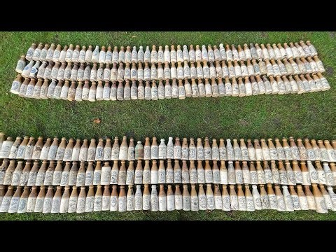 machine digging a golf course for victorian bottles, part 2.