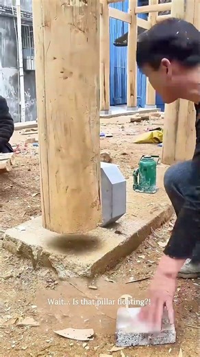 Putting "Shoes" on a Giant House! 🏠👠 Traditional Construction Magic! #woodworking #architecture
