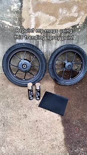 Spray Paint Chrome on Honda Beat Rims