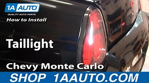How to Replace Tail Lights 2000-05 Chevy Monte Carlo