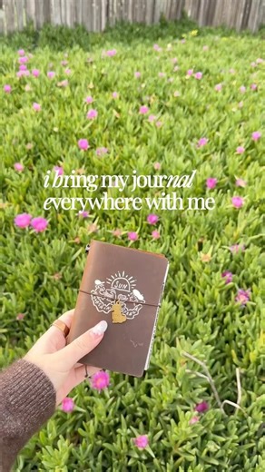 bringing my traveler’s notebook everywhere🌊🌼📓