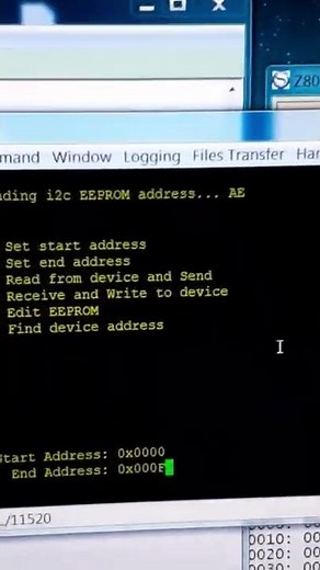 Arduino based i2c EEPROM reader/writer and ExtraPutty terminal for Intel HEX file transfer