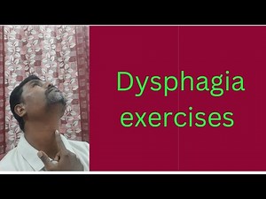 Dysphagia exercises.. Treatment for Swallowing dysfunction..