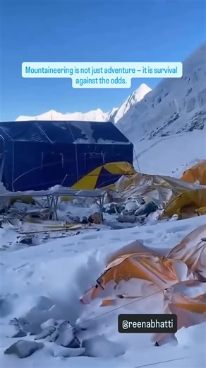 Reena Bhatti Mountaineer on Instagram: "Mountaineering is not just adventure — it is survival against the odds. Behind every summit photo lies a reality few see or understand. Avalanches can erase a team within seconds. A single misstep on rock, ice, or rope can turn fatal. Above 8,000 meters — the Death Zone — oxygen drops by nearly two-thirds, and the human body slowly begins to shut down. Extreme cold brings frostbite, hypothermia, and permanent damage. Altitude sickness can strike without wa