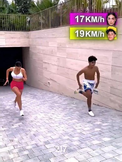 Ronaldo Jr VS Georgina Race Challenge..🥶🤯