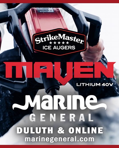 New for the 2025–2026 ice season! Meet the StrikeMaster® Maven™ 40V Auger — the lightest, fastest, and most powerful in its class. Cut through the ice with unmatched speed and precision. In stock now and ready to ship or pick up. Get yours before they’re gone! Shop Now→ https://www.marinegeneral.com/product/strikemaster-maven-40v-auger/ | Marine General