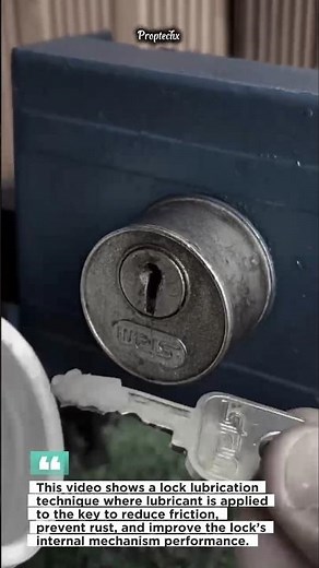 Lock Lubrication Hack That Saves Stuck Doors! #locksmith #DIY #homeimprovement