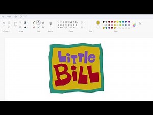 How to draw the Little Bill logo using MS Paint | How to draw on your computer