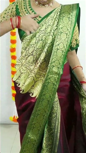 Trending saree draping ideas for girls #trending #shorts #saree