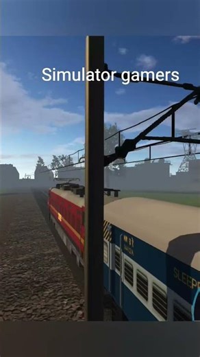 Morning train ride #train #railtrack #railwaystation #trainsim #railway #shorts