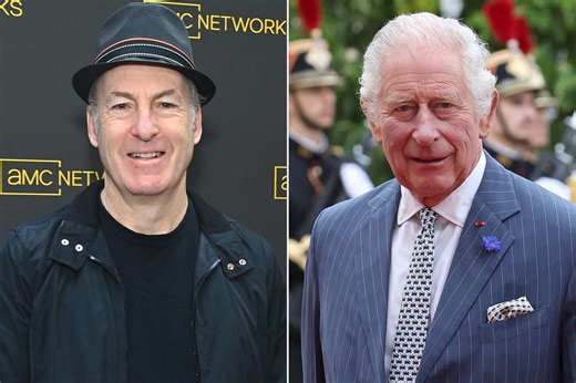 A surprised Bob Odenkirk learns he's related to King Charles