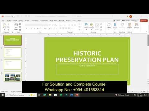 SAM Capstone Project 1a – PowerPoint 365/2021 Modules 1–3 | SC PPT365 2021 CS1 3a