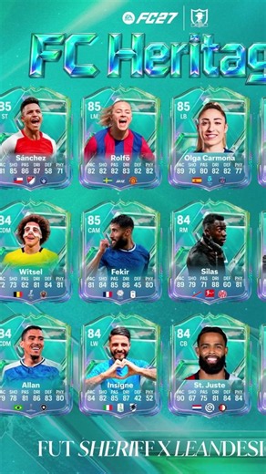 FC HERITAGE SEASON PASS PLAYERS LEAKED 🚨 #fc27