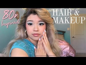 the 80s inspired hair & makeup tutorial nobody asked for
