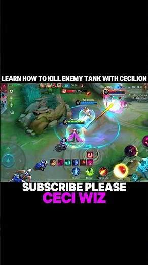 LEARN HOW TO KILL ENEMY TANK WITH CECILION | TOP GLOBAL CECILION BEST BUILD AND EMBLEM - MLBB