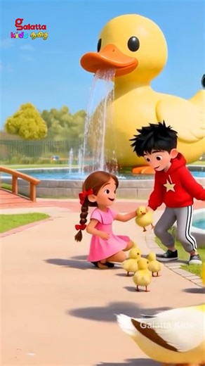 குவா குவா வாத்து - Quack Quack Duck Song | Nursery Rhymes for Kids | Galatta Kids | Shorts