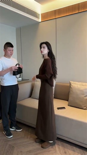 Women Knitted Sweater, Autumn and Winter Color Block Long Sleeve Tassel