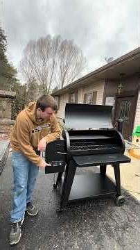 First Burn on My Pit Boss Pellet Grill (Before the First Cook!) #shorts