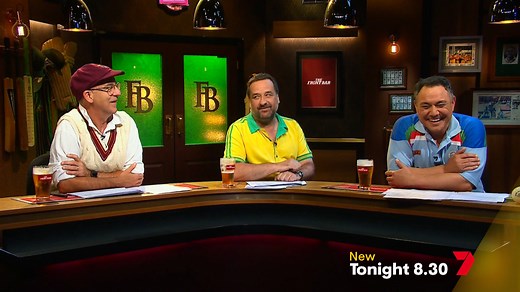 Cricket's most historic moments with a Front Bar twist! 🏏 The Front Bar - tonight 8.30 on Channel 7 and 7plus | Channel 7