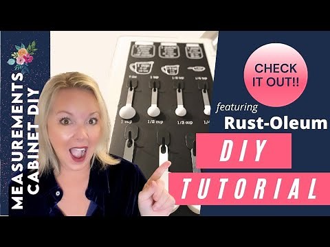 Basic Cooking Measurements & Kitchen Conversions Chart DIY (featuring Rust-Oleum Imagine)