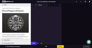Behind-the-Scenes curriculum of the CodeAcademy Hackathon @Codecademy featuring CircuitPython