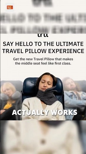 Best Travel Pillow for Long Flights? trtl Neck Support Test!"