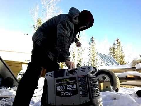 Ryobi 1800w generator won't start