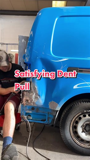 Satisfying Dent Pull with Pogo Stick Dent Puller
