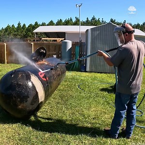 Experiencing the POWER of a Wet Blaster #rustremoval #removingrust #wetblaster #rust | The Kelley's country life