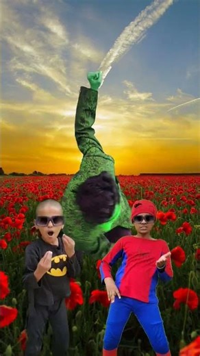 Super Goblin vs Spider-Man vs Batman 😀 #spiderman