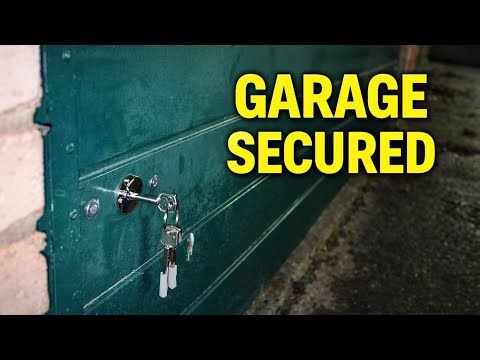 How to secure an up and over garage door with secondary locks. #locksmithlife